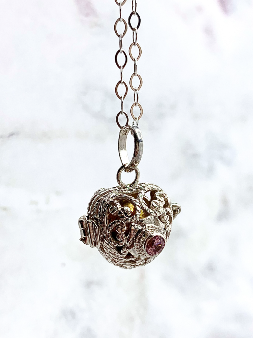 Llamador ángeles - Cuarzo rosa