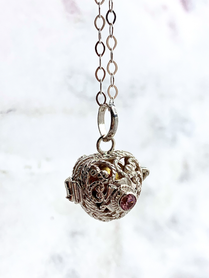 Llamador ángeles - Cuarzo rosa