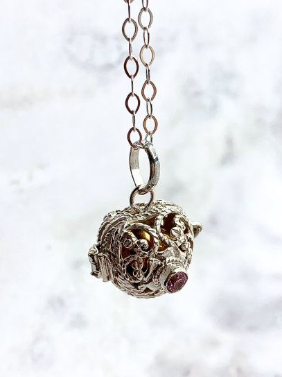 Llamador ángeles - Cuarzo rosa