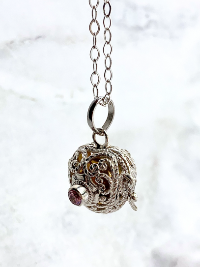 Llamador ángeles - Cuarzo rosa