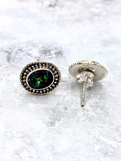 Mystic Topaz 'Makara' earrings