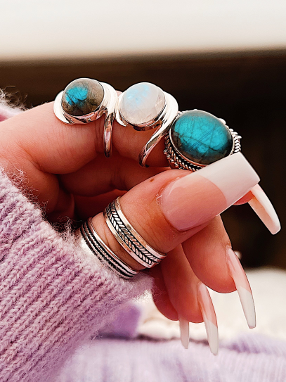 Anillo 'Ayla' de Piedra luna