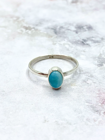 Larimar 'Shanta' ring
