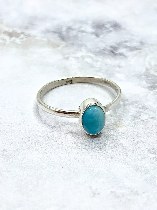 Larimar 'Shanta' ring