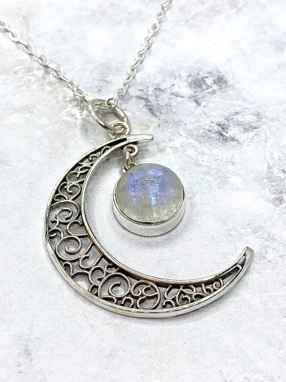 Moonstone  'Moon' necklace