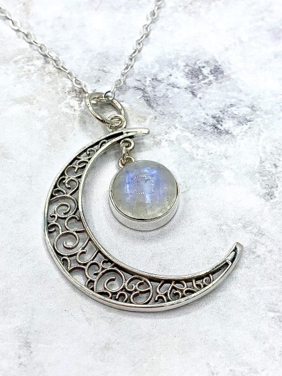 Moonstone  'Moon' necklace