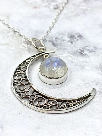 Moonstone  'Moon' necklace