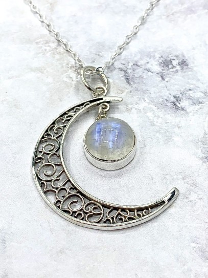 Moonstone  'Moon' necklace