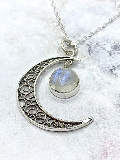 Moonstone  'Moon' necklace