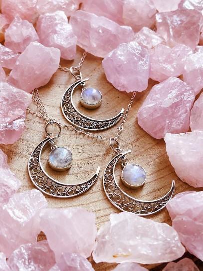 Moonstone  'Moon' necklace