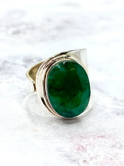 Emerald 'Irina' ring
