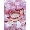 Pulsera 'Asha' fina de Cuarzo rosa 6mm | Amor y ternura