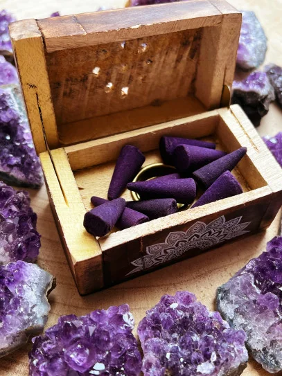 Quemador de incienso de madera - Lavanda