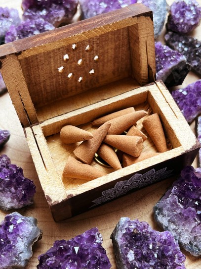 Wooden Incense Burner - Vanilla