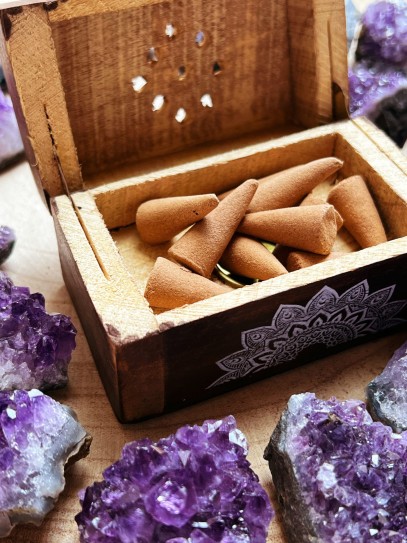 Cremador d'encens de fusta - Vainilla