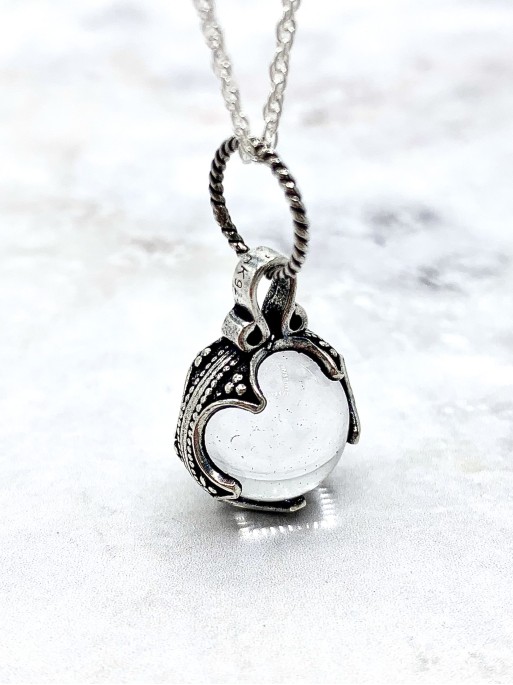 Quartz crystal 'Gotland' necklace