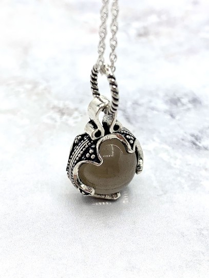 Collar 'Gotland' de Cuarzo ahumado