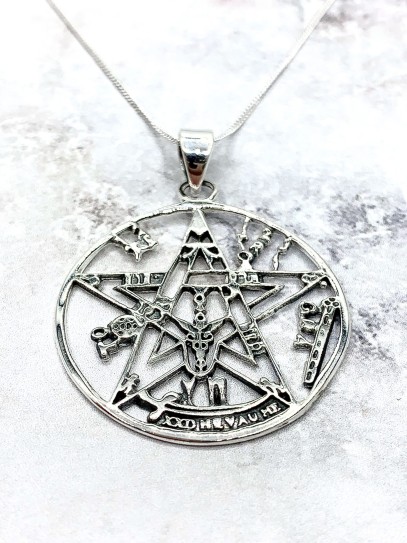 Large size 'Tetragrammaton' necklace