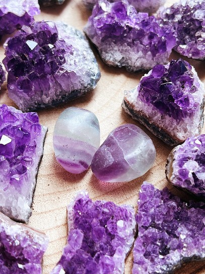 Rodat de Fluorita mitjà | Intuïció i meditació