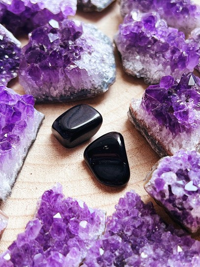 Rodado de Ónix negro pequeño | Protección y mal de ojo