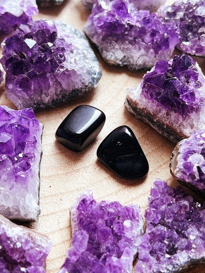 Rodado de Ónix negro pequeño | Protección y mal de ojo