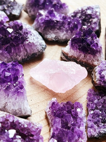 Cuarzo rosa en bruto natural | Amor y autoestima