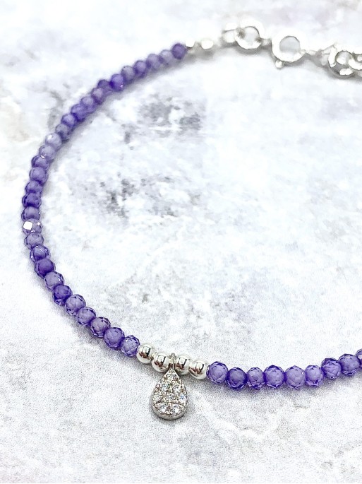 Faceted Amethyst 'Yojana' bracelet