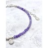 Faceted Amethyst 'Yojana' bracelet