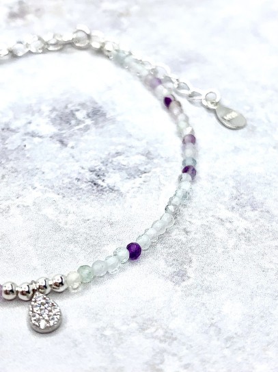 Rainbow Fluorite 'Sajani' bracelet