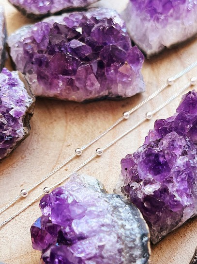 Silver 'Anya' ball chain (45 cm)