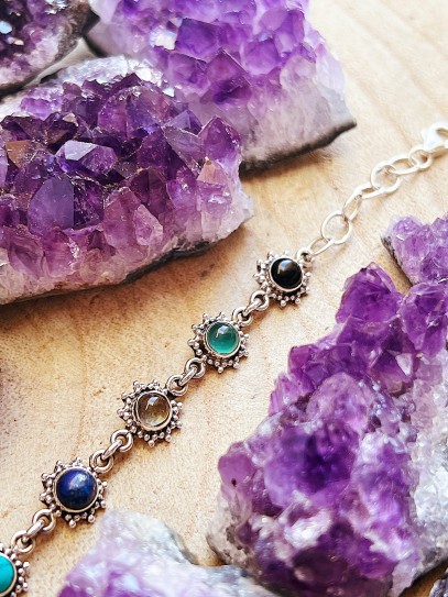 Multi-stone 'Sun' bracelet | Balance