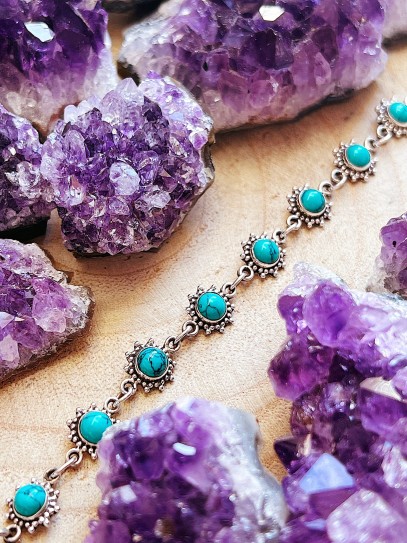 Turquoise 'Sun' bracelet | Protection