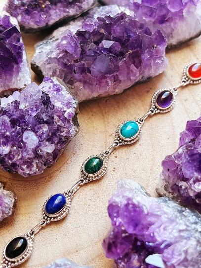 7 Chakras 'Carolina' bracelet | Balance