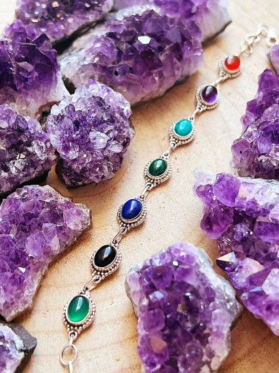 7 Chakras 'Carolina' bracelet | Balance