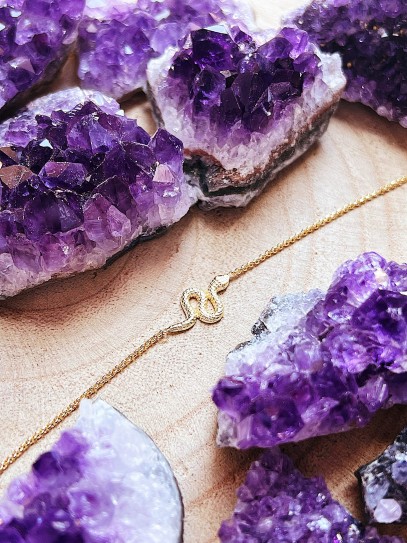 Gold 'Black Mamba' bracelet