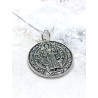 Large 'Saint Benedict Medal' necklace