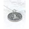 Large 'Saint Benedict Medal' necklace