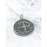 Large 'Saint Benedict Medal' necklace
