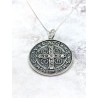 Large 'Saint Benedict Medal' necklace