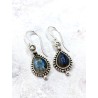 Labradorite 'Bali tear' earrings