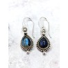 Labradorite 'Bali tear' earrings