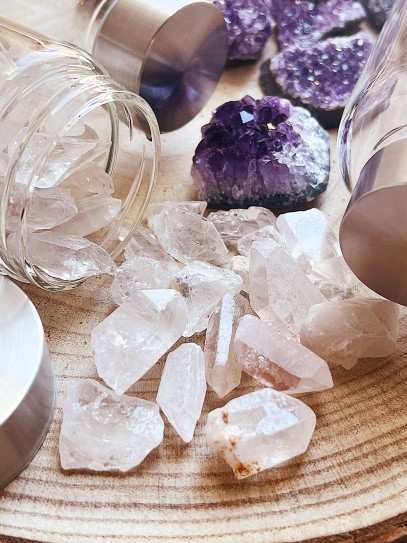 Water bottle - transparent Quartz