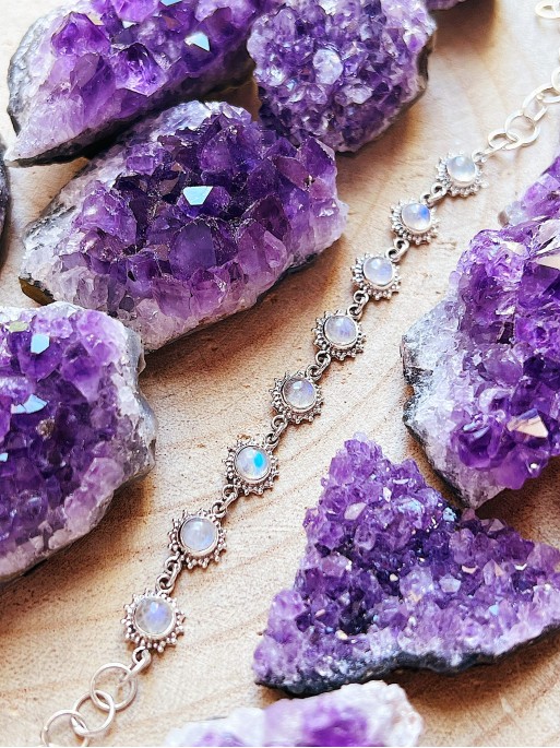 Pulsera 'Sun' de Piedra luna | Intuición