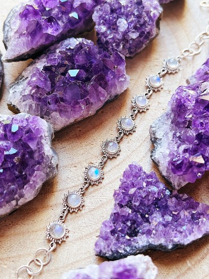 Pulsera 'Sun' de Piedra luna | Intuición