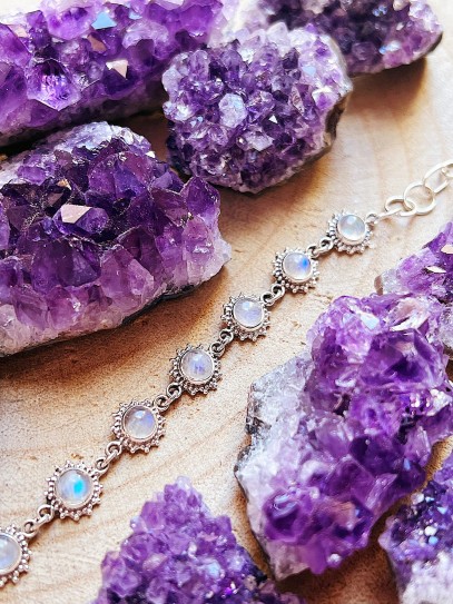 Pulsera 'Sun' de Piedra luna | Intuición