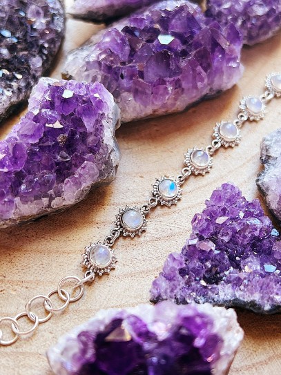 Pulsera 'Sun' de Piedra luna | Intuición