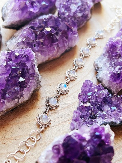 Pulsera 'Sun' de Piedra luna | Intuición