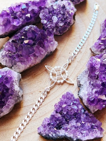 Polsera 'Agatha' de Nus Bruixes i plata