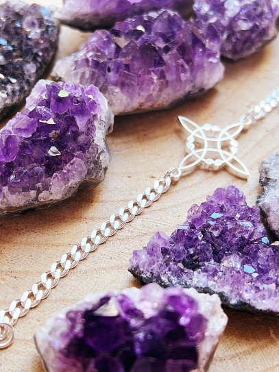 Polsera 'Agatha' de Nus Bruixes i plata