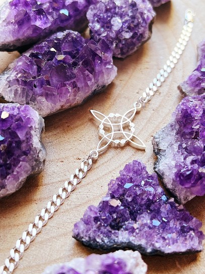 Polsera 'Agatha' de Nus Bruixes i plata